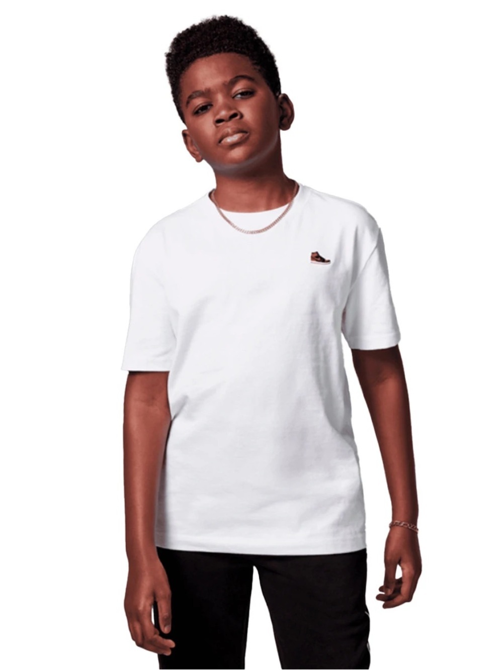 Jordan • NWT White Kids Short-Sleeve Logo Tee 10/12